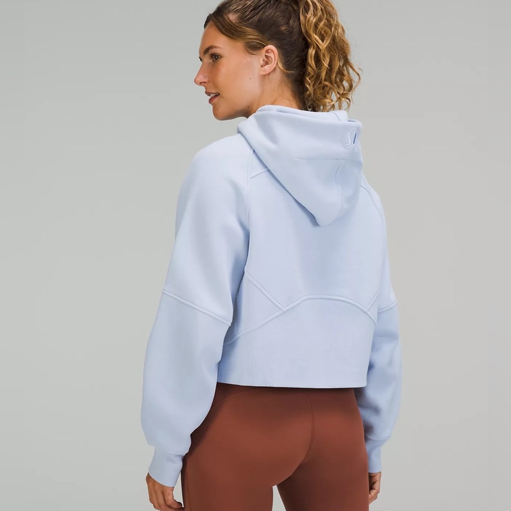 Lululemon Scuba Oversized Full Zip Hoodie Color Blue Line  Size XS/S